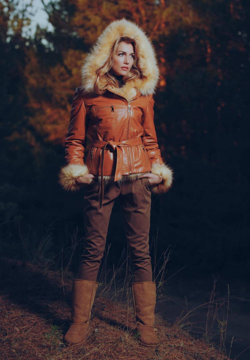 Stylish Woman in Field
